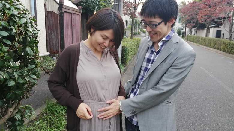 美緒さんのお腹には赤ちゃんが。男の子の可能性が高いとのことだ