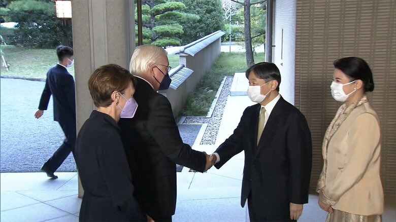 ドイツの大統領夫妻と面会される両陛下(今月2日)