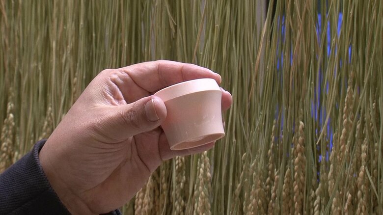 ライスレジン製のおちょこ