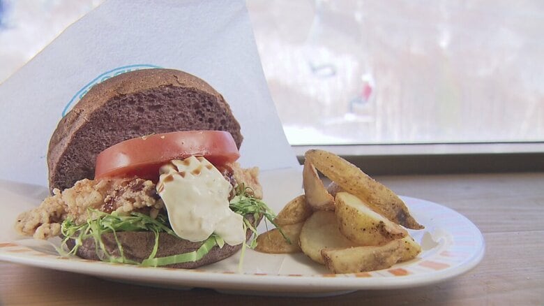 山賊バーガーセット　1380円（単品 1080円）