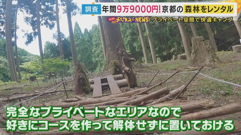 ラジコンカーを走らせるコースも