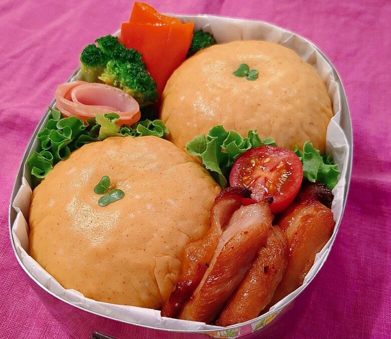 オムライスをみかんに見せかけたお弁当