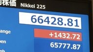 平均株価 初の6万6000円超え　半導体関連など買い広がる