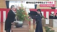 県内のほとんどの公立中学校で卒業式　約1万4千人が学び舎を巣立つ　福島