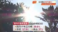 《大暑》高知・江川崎で今年最高39.6℃を観測　夜中も25℃前後であすも厳しい暑さに