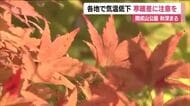 秋深まる　福島県各地で気温低下　郡山で最高気温16℃予想　前日との寒暖差に注意　