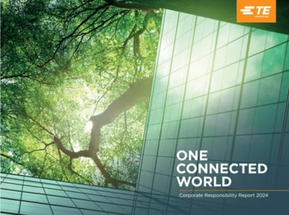 TE Connectivity、サステナビリティ長期目標達成に向けて大きく前進