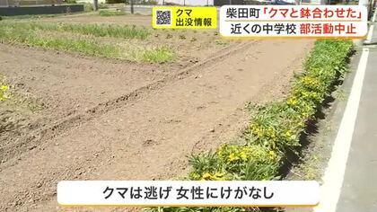 庭で草刈り中にクマと鉢合わせた　柴田町の住宅地で目撃相次ぐ　近くの中学校は部活動中止の警戒態勢　宮城