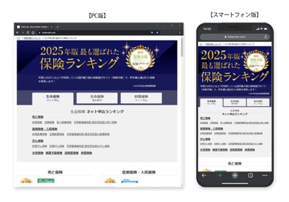 国内最大級の保険選びサイト「保険市場」年間ランキング発表のお知らせ