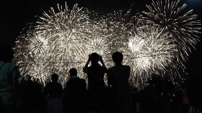 江戸川区で行われた花火大会