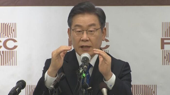 与党・共に民主党の大統領候補・李在明(イ・ジェミョン)氏