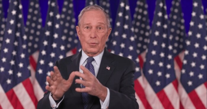 指名候補争いのライバル、大富豪・ブルームバーグ氏も登場し結束をアピール