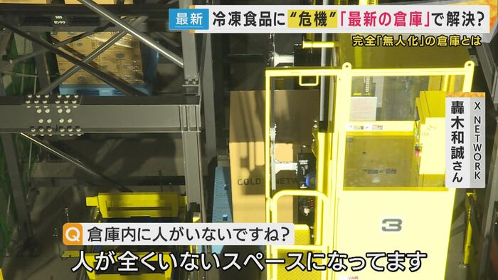 倉庫は無人で運用