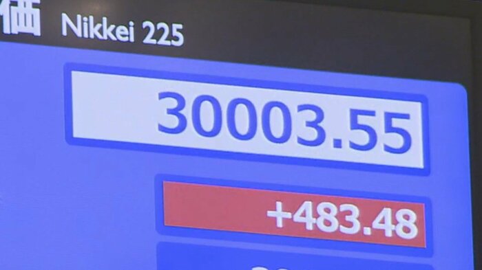 2月15日株価は30年半ぶりとなる3万円台を突破した