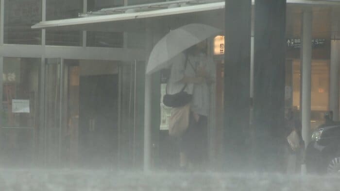 8日朝の富山市内