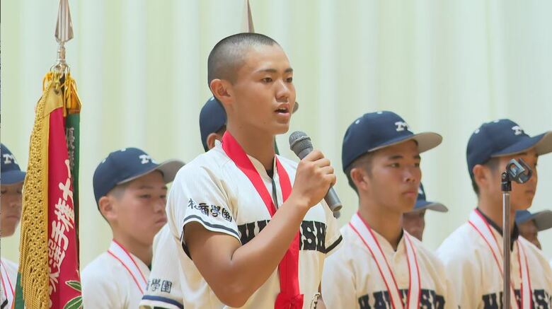 【夏の高校野球 長野】聖地・甲子園へ「思いを背負って戦う」松商学園ナインの壮行会　全国大会は8月5日開幕｜FNNプライムオンライン