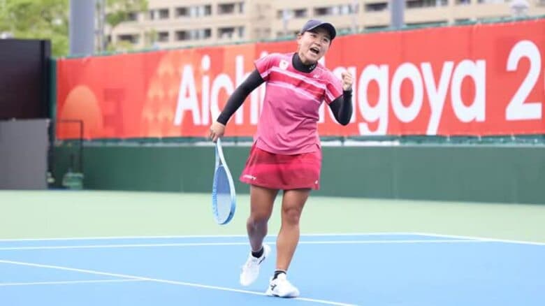 アジア大会ソフトテニス 福井市出身の宮前選手が2つ目のメダル獲得！ 女子団体の金に続きシングルスで銅メダル｜FNNプライムオンライン