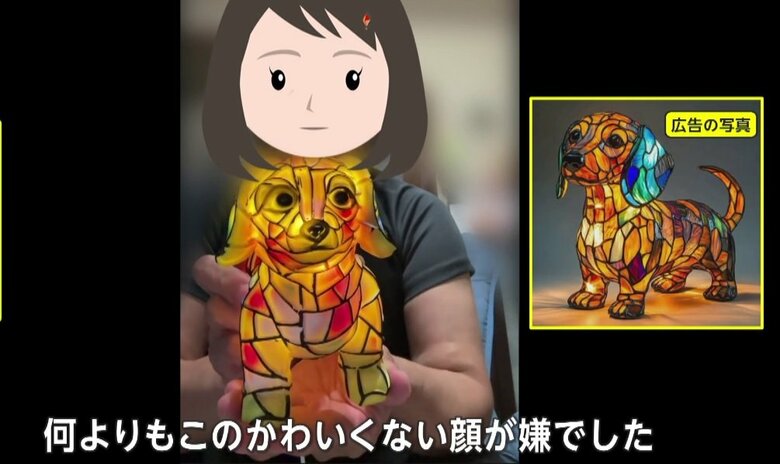「顔がかわいくない」“ステンドグラス”のランプ注文で届くのは“粗悪品”　「大幅値下げ」うたい…HPに電話番号なし｜FNNプライムオンライン
