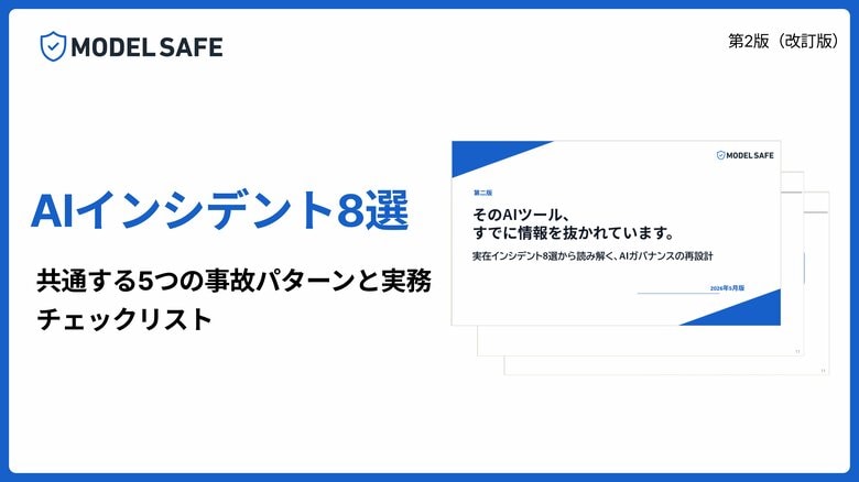 [第二版公開] そのAIツール、すでに情報を抜かれています。実在インシデント8選から読み解く、AIガバナンス再設計レポート