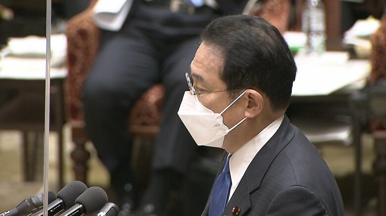 衆議院予算委員会で答弁する岸田首相(1月26日)