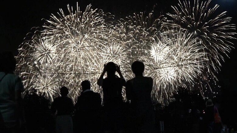 江戸川区で行われた花火大会