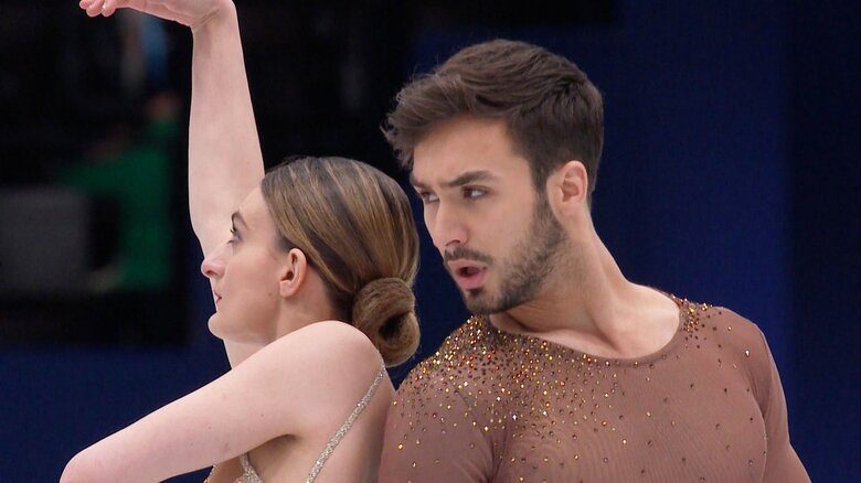 2022年の世界選手権で金メダルを獲得したアイスダンスのギヨーム・シゼロン