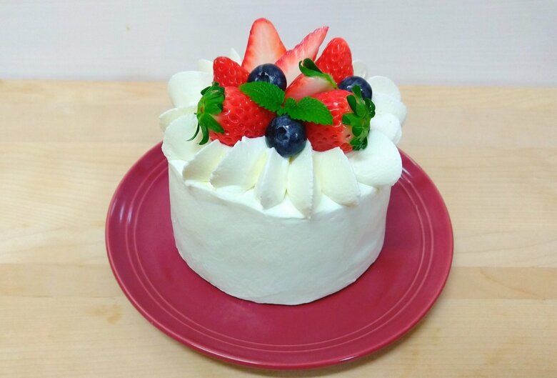 あっぷるさんが作ったクリスマスケーキ（提供：あっぷるさん）