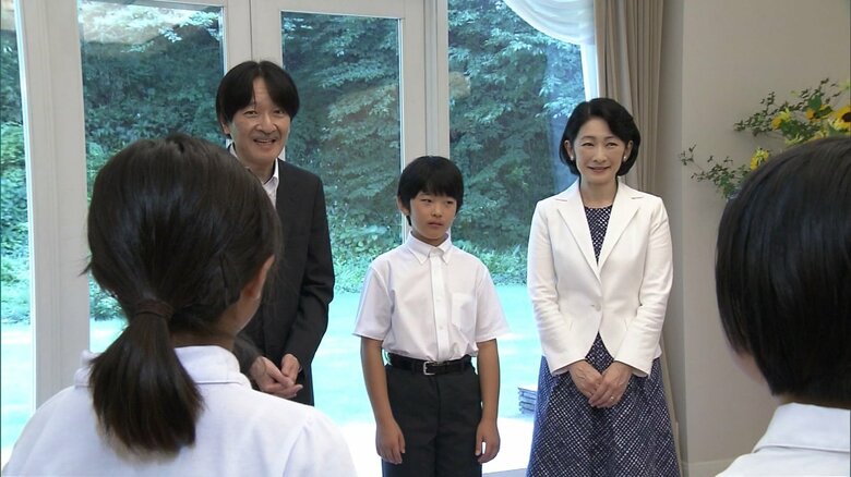 令和元年（2019年） 豆記者と交流される悠仁さま（赤坂東邸）