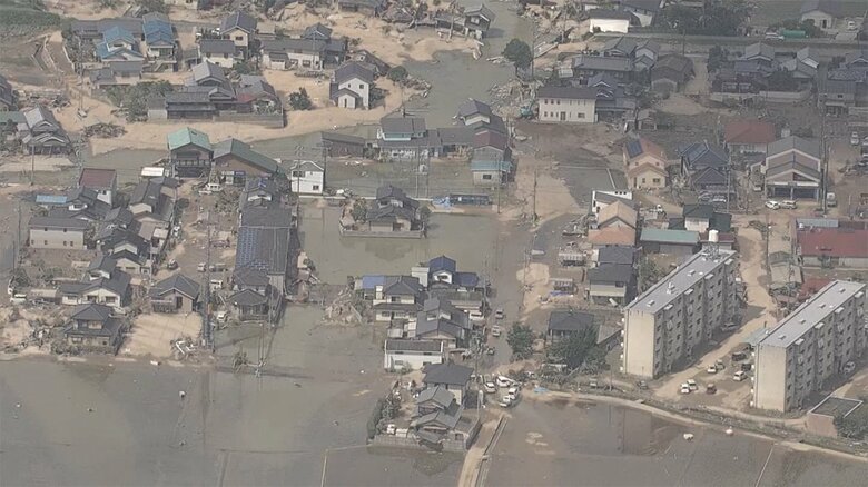 西日本豪雨は各地に大きな被害を与えた（2018年7月　岡山県倉敷市真備町）