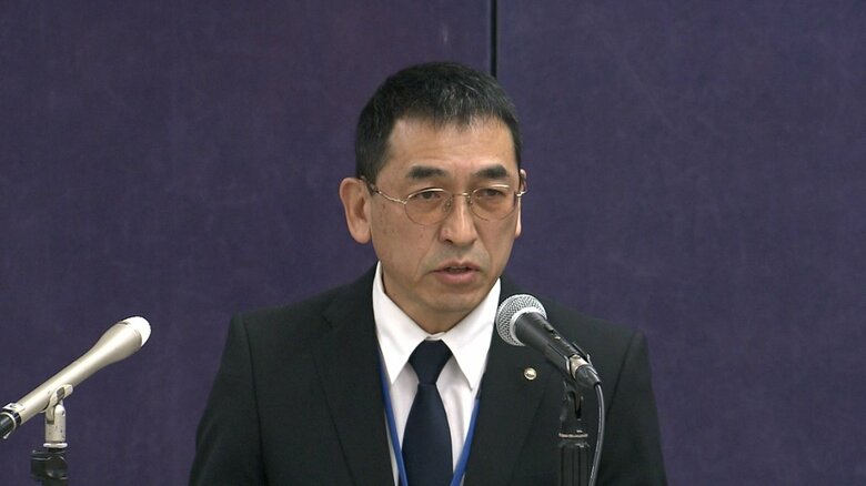 認定した事実を話す水口秀樹 教育部長（1月29日）