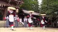 五穀豊穣を願う御田植祭　田んぼの魔物を追い払うため小中学生が駆け抜ける＜福島県会津美里町＞