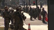 米大統領就任式 州兵3万人の厳戒態勢で