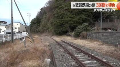 旧敦賀港線の線路跡地を「駅前」「市街地」「臨海」3エリアで整備　子育て支援施設やシェアサイクル拠点に　敦賀市が来年度計画策定へ