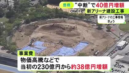 住民投票を経て再開…愛知県豊橋市の新アリーナ建設工事 一時中断等に伴う費用の増額は“40億円”に