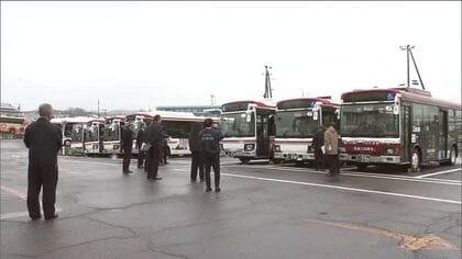 年末年始の安全に向けて　国土交通省が運送事業者を総点検　バスの点呼や点検など査察　福島・会津若松市