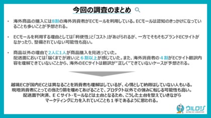 【越境ECを利用しているアメリカ・中国・イギリス・東南アジアなどの海外消費者が回答】海外消費者の2人に1人が商品以外の理由で購入を見送った経験あり!越境ECにおける海外消費者の実態調査を公開