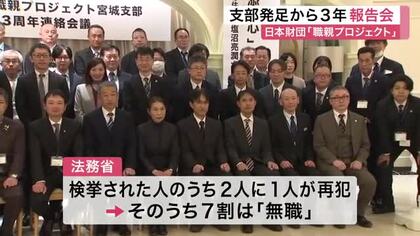 「２人に１人が再犯」そのうち７割は無職　出所者を支える「職親プロジェクト」報告会〈宮城〉