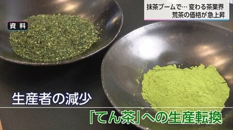 抹茶ブームの裏で煎茶文化に危機が　原料の「荒茶」入札価格は前年の約２倍に　生産転換、農家減少…お茶業界に起きているうねりとは