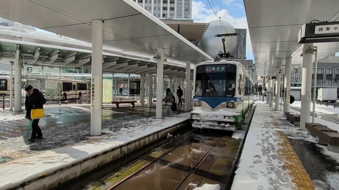 翌朝は通常運行