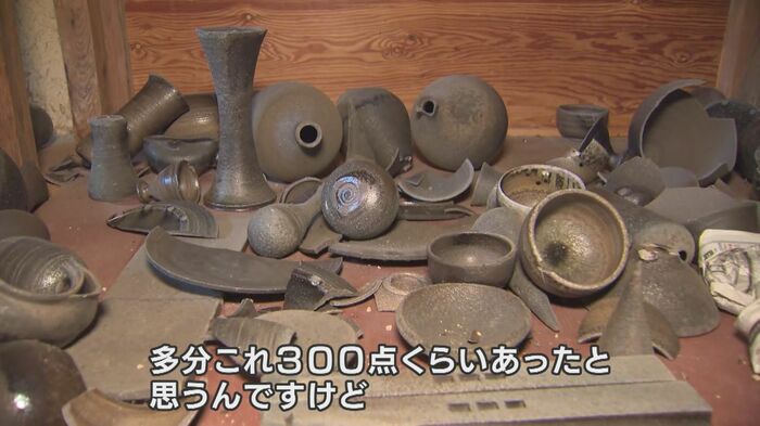 個展に向けて制作した300点のうち、200点が被害に…