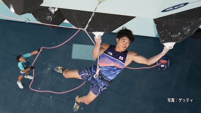 【スポーツクライミング男子複合決勝】安楽宙斗(17)が銀メダルを獲得…日本男子初の表彰台「金メダル目指して集中してこなしてきた…悔しい」｜FNNプライムオンライン