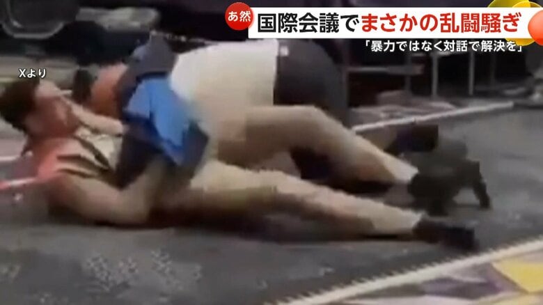 TICAD閣僚会合で“乱闘”「サハラ・アラブ民主共和国」のプレートめぐりモロッコとアルジェリアの代表がもみ合いに｜FNNプライムオンライン