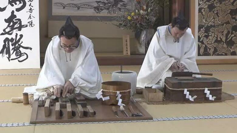 備前平野に春呼ぶ「西大寺会陽（はだかまつり）」岡山市の西大寺観音院で事始めの儀式【岡山】｜FNNプライムオンライン