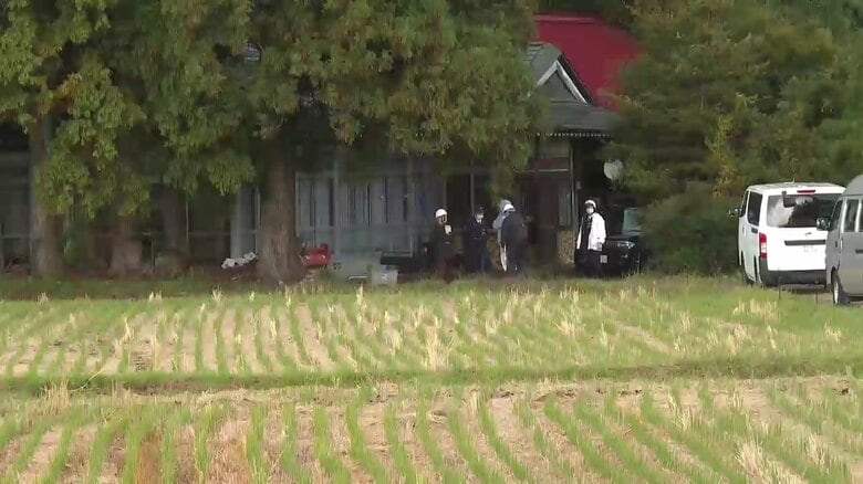 自宅の庭で男性が死亡しているのが発見された