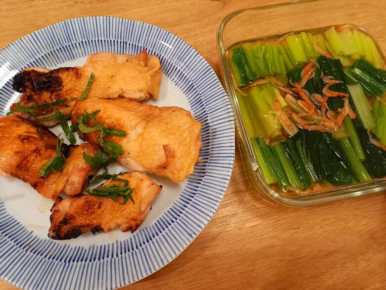 娘さんたち手作りの夕食