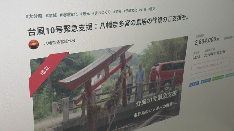 再建のためクラウドファンディングも