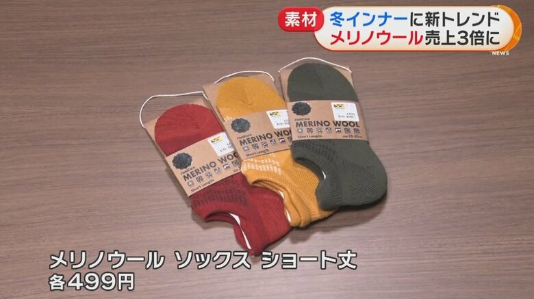 ショート丈の靴下