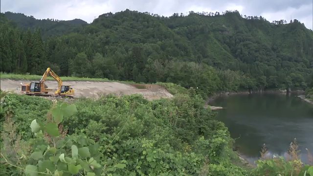 2024年7月撮影　只見川の拡幅工事は4割が完了