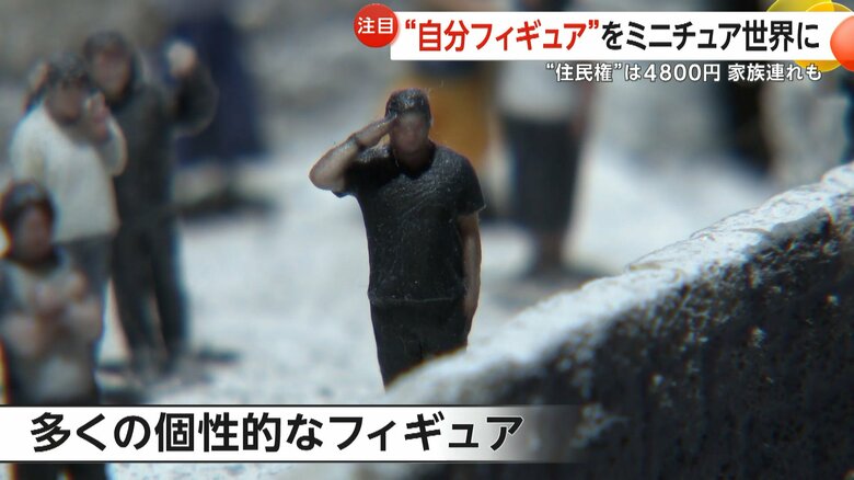 個性的なポーズを取る多くのフィギュア（東京・江東区「スモールワールズ」）