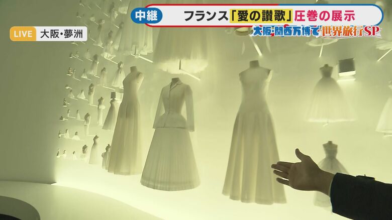 ディオールのドレス